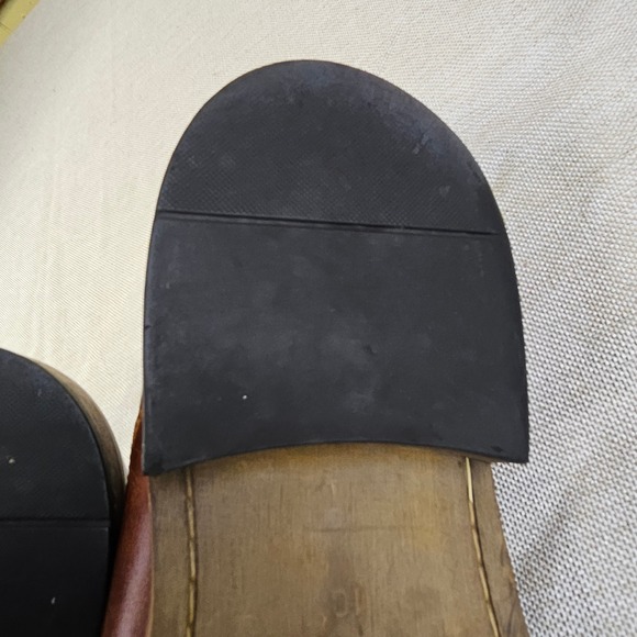 Joseph Abboud Brown Leather Oxford Dress Wingtip Shoes Men's Size 10 - Picture 8 of 11